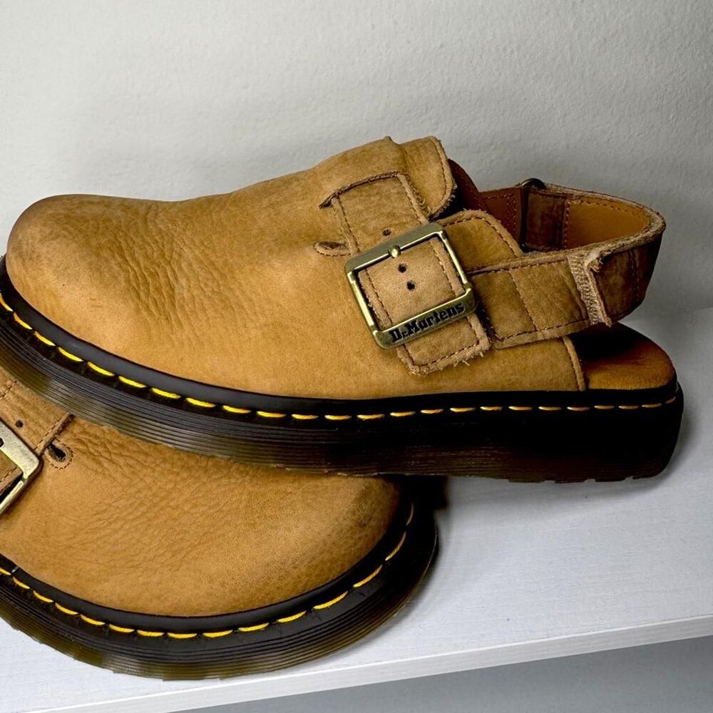 Worn Once Dr. Martins Leather Clogs!